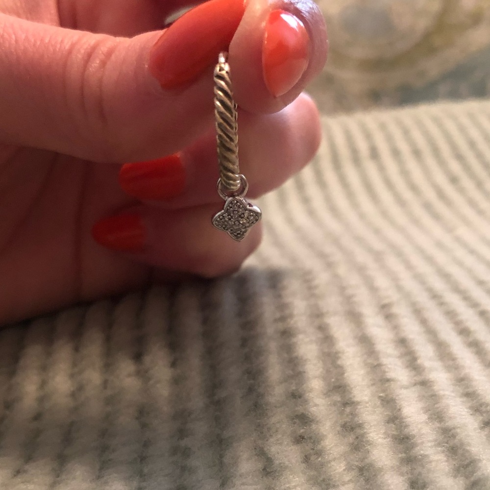 DAVID YURMAN Diamond drop earrings